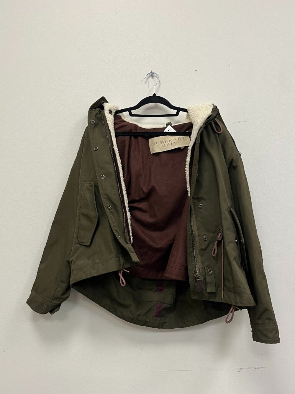 Authentic Burberry Women's Kingsbury Shearling Jacket